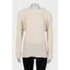 Silk blouse with long sleeves