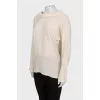 Silk blouse with long sleeves