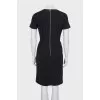 Black V-neck dress