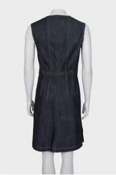 Blue Denim Dress With Tag