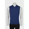 Men's blue vest