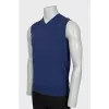 Men's blue vest