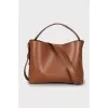 Brown leather bag
