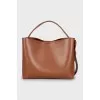 Brown leather bag