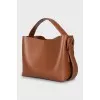 Brown leather bag