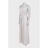 White dress with elastic