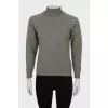 Green cashmere sweater