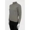 Green cashmere sweater