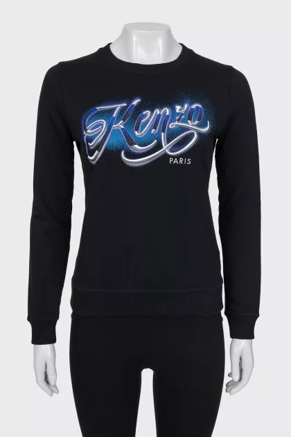 Sweatshirt with branded embroidery
