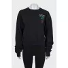 Sweatshirt with print on the back