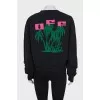 Sweatshirt with print on the back