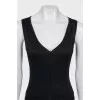 Black bodysuit with tag