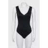 Black bodysuit with tag