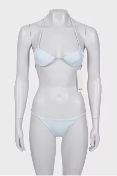 Blue swimsuit with tag