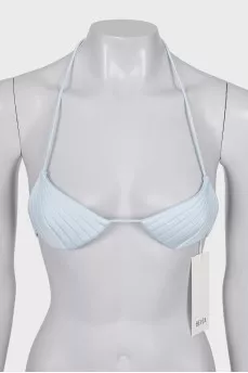 Blue swimsuit with tag