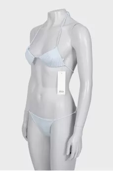 Blue swimsuit with tag