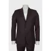Men's Brown Wool Suit