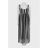 Striped dress with tag