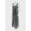 Striped dress with tag