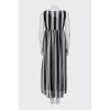Striped dress with tag