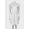 Silk dress with straps