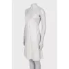 Silk dress with straps