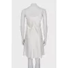 Silk dress with straps