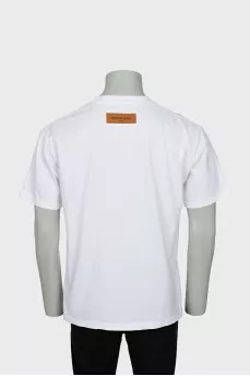 Men's T-shirt with black print