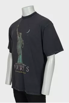 Men's oversized printed t-shirt