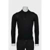 Men's wool polo jumper