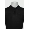 Men's wool polo jumper
