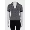 Blue Cashmere and Silk T-Shirt