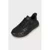 Men's sneakers decorated with lacing