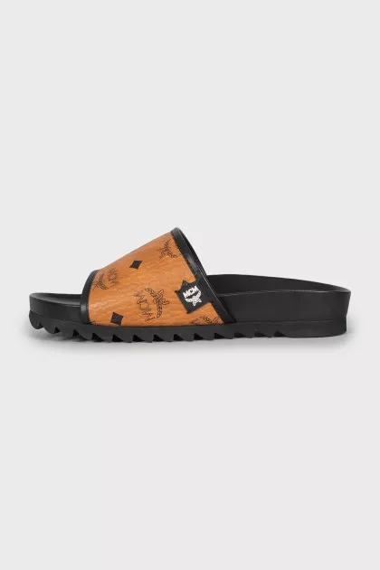 Men's printed flip flops