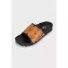 Men's printed flip flops