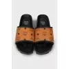 Men's printed flip flops