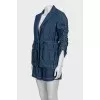 Denim suit with patch pockets