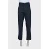 Men's paisley print trousers