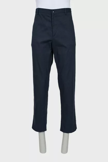 Men's paisley print trousers