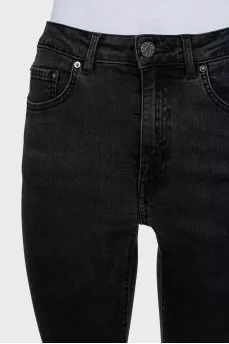 Grey high waist skinny jeans