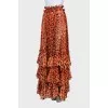 Animal print maxi skirt