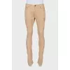 Men's jeans with raised seams