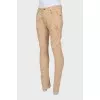 Men's jeans with raised seams