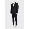 Men's black wool suit