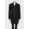 Knitted cardigan, straight cut
