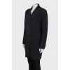 Knitted cardigan, straight cut