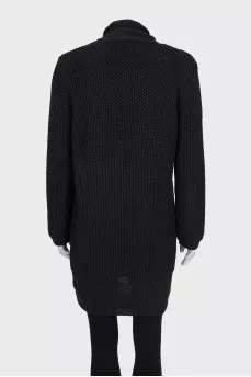 Knitted cardigan, straight cut