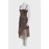 Animal print cami dress