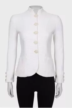 Fitted ribbed jacket