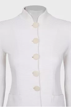 Fitted ribbed jacket